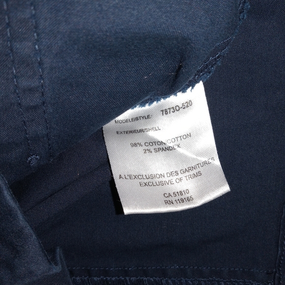 Tribal Navy 3/4 Sleeve Button Front Utility Jacket size 10 - Picture 5 of 10